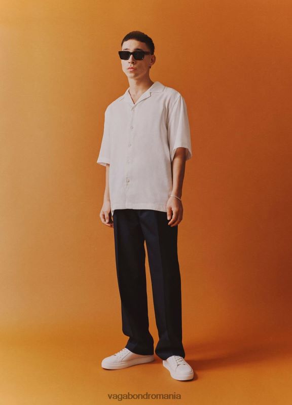 încălţăminte piele albă bărbați 60R6B262 Vagabond paul 2.0 adidași