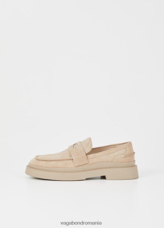 încălţăminte piele intoarsa bej bărbați 60R6B282 Vagabond mike loafer