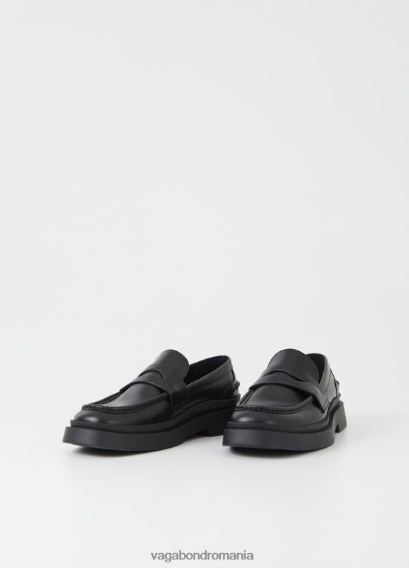 încălţăminte piele neagra bărbați 60R6B277 Vagabond mike loafer