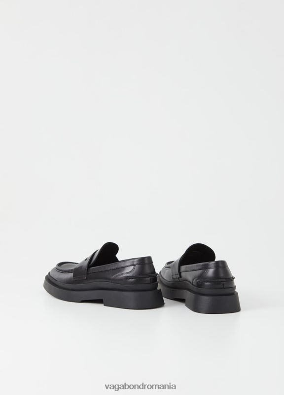încălţăminte piele neagra bărbați 60R6B277 Vagabond mike loafer