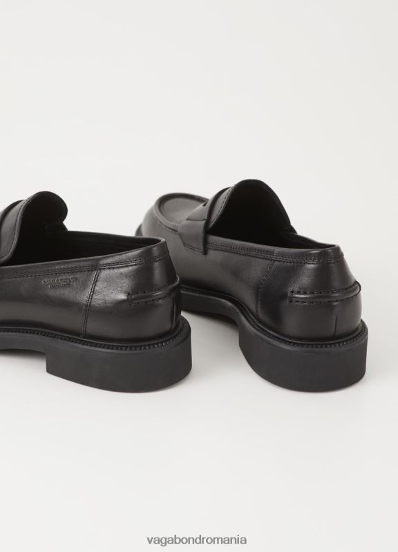 încălţăminte piele neagra bărbați 60R6B278 Vagabond alex m loafer