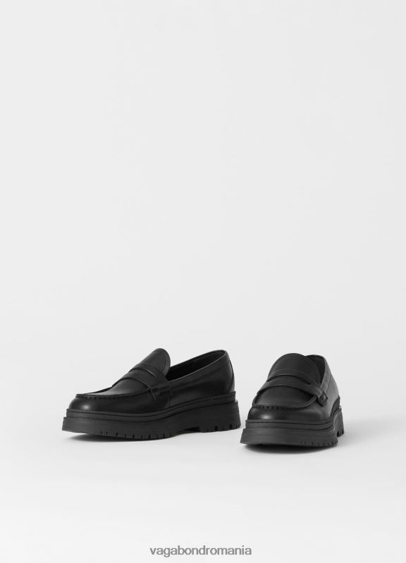 încălţăminte piele neagra bărbați 60R6B284 Vagabond James loafer