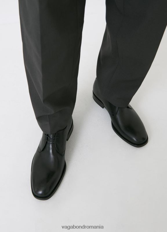 încălţăminte piele neagra bărbați 60R6B286 Vagabond pantofi Percy