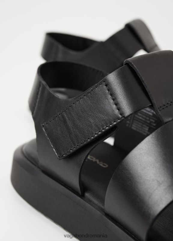 încălţăminte piele neagra bărbați 60R6B293 Vagabond sandale nate