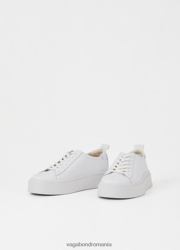 încălţăminte piele albă femei 60R6B169 Vagabond adidași Stacy