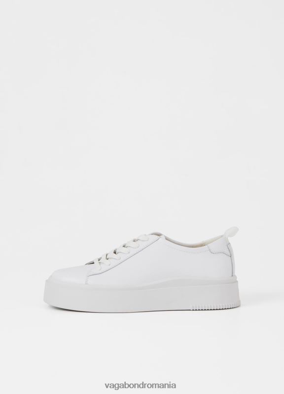 încălţăminte piele albă femei 60R6B169 Vagabond adidași Stacy
