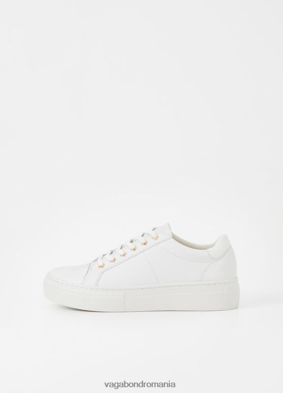 încălţăminte piele albă femei 60R6B177 Vagabond adidași cu platformă zoe