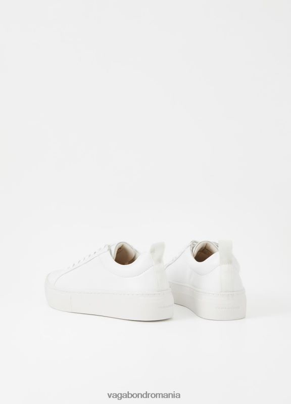 încălţăminte piele albă femei 60R6B178 Vagabond adidași cu platformă zoe
