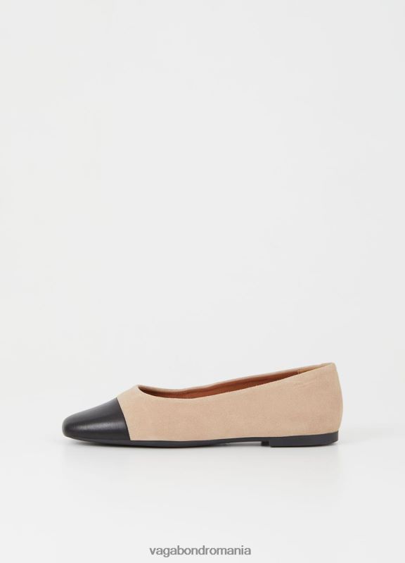 încălţăminte piele intoarsa/piele bej femei 60R6B6 Vagabond pantofi jolin