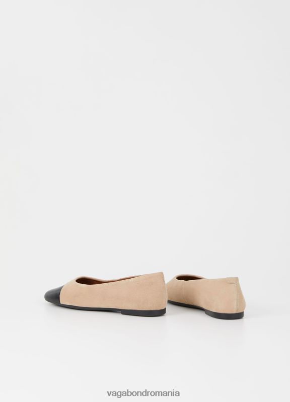 încălţăminte piele intoarsa/piele bej femei 60R6B6 Vagabond pantofi jolin