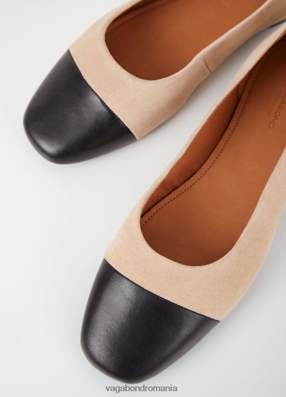 încălţăminte piele intoarsa/piele bej femei 60R6B6 Vagabond pantofi jolin