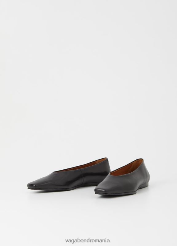 încălţăminte piele neagra femei 60R6B13 Vagabond pantofi wioletta