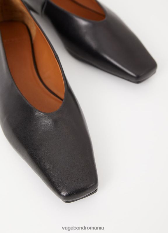 încălţăminte piele neagra femei 60R6B13 Vagabond pantofi wioletta