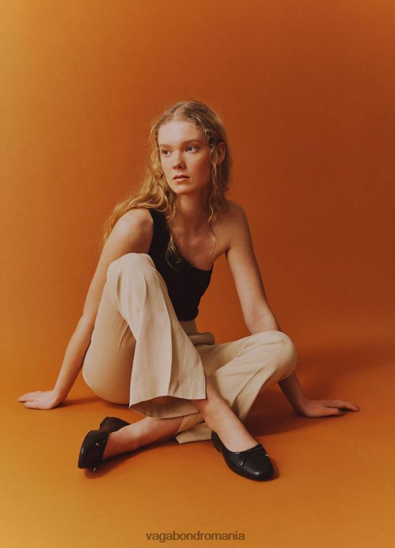 încălţăminte piele neagra femei 60R6B1 Vagabond pantofi jolin