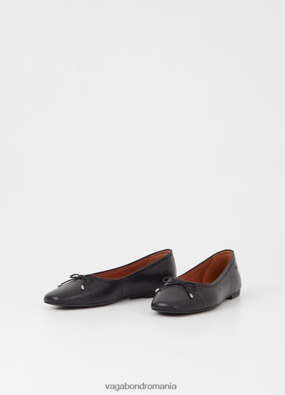 încălţăminte piele neagra femei 60R6B1 Vagabond pantofi jolin