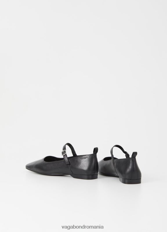 încălţăminte piele neagra femei 60R6B3 Vagabond pantofi Delia