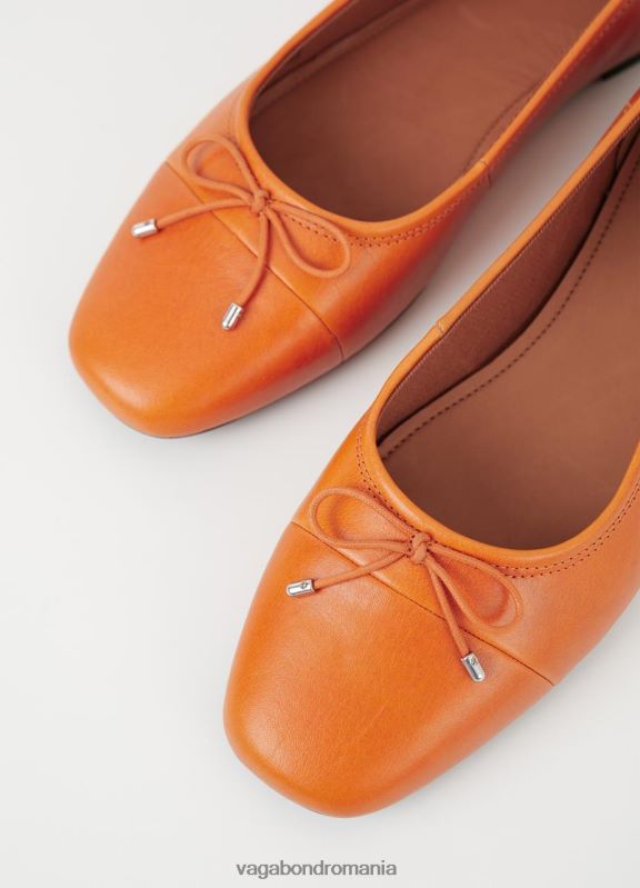 încălţăminte piele portocalie femei 60R6B9 Vagabond pantofi jolin