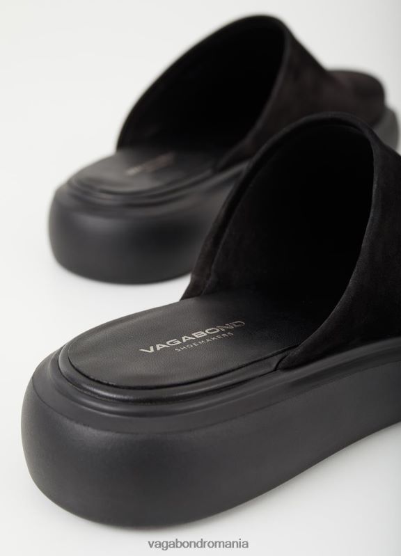 încălţăminte nubuc negru femei 60R6B120 Vagabond catâri blenda