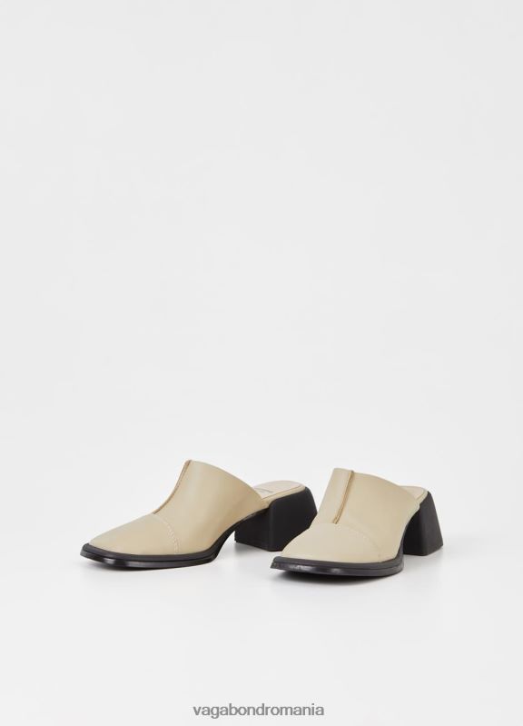 încălţăminte piele bej femei 60R6B127 Vagabond ansie mules
