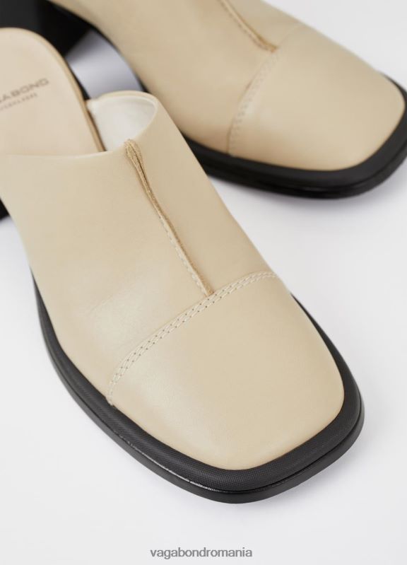 încălţăminte piele bej femei 60R6B127 Vagabond ansie mules