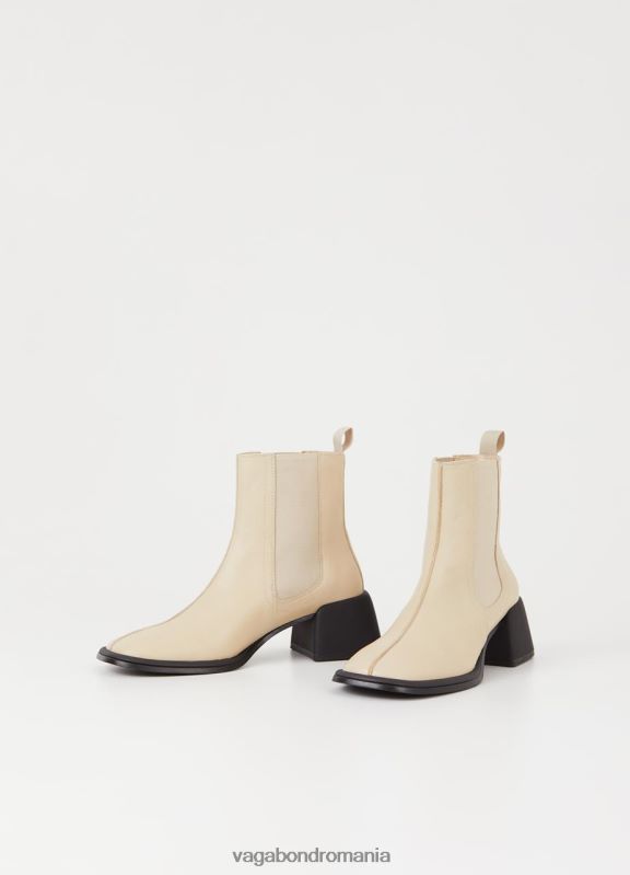 încălţăminte piele bej femei 60R6B199 Vagabond cizme ansie