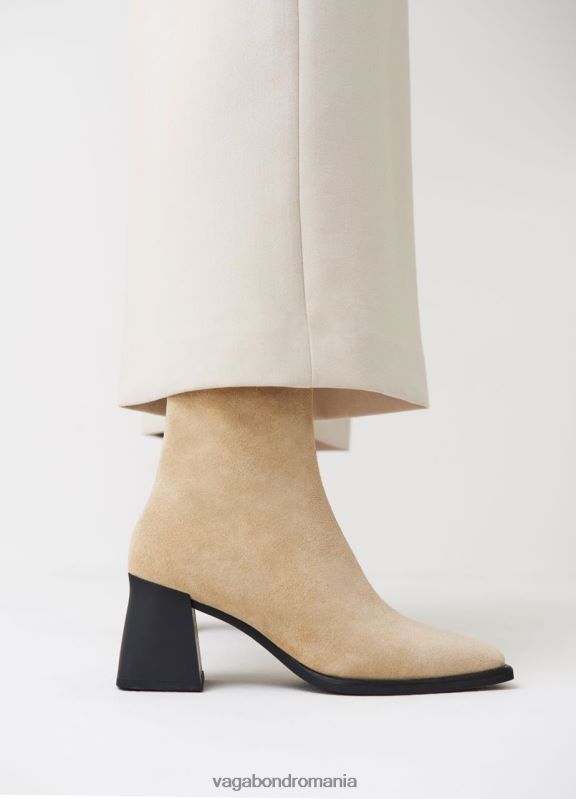 încălţăminte piele intoarsa bej femei 60R6B200 Vagabond cizme hedda