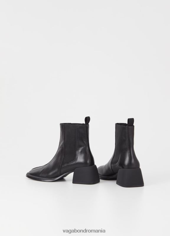 încălţăminte piele neagra femei 60R6B198 Vagabond cizme ansie