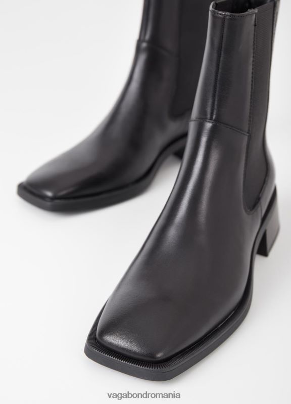 încălţăminte piele neagra femei 60R6B215 Vagabond cizme blanca