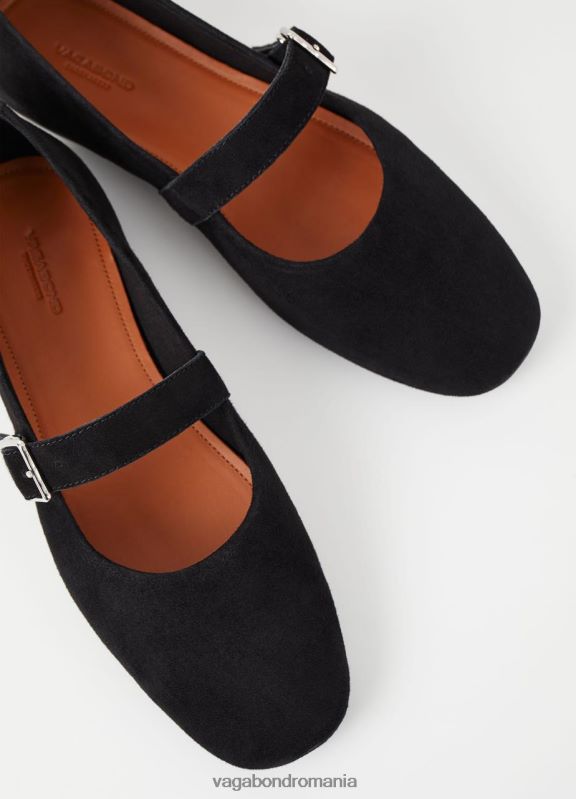 încălţăminte piele intoarsa neagra femei 60R6B102 Vagabond pantofi jolin