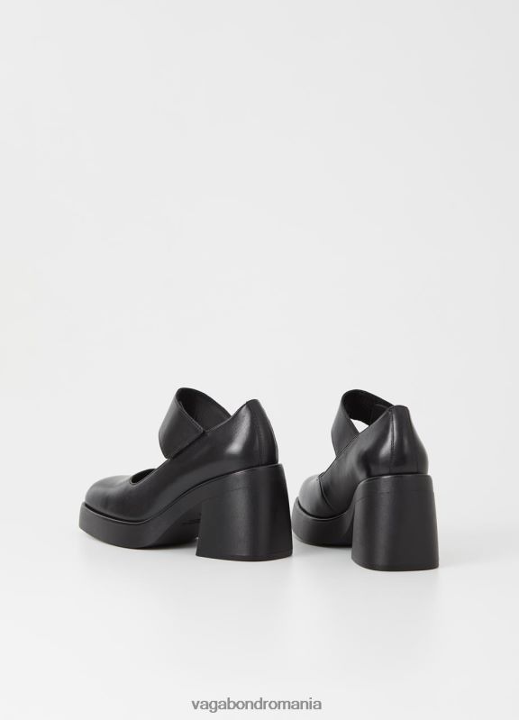 încălţăminte piele neagra femei 60R6B94 Vagabond pompe Brooke