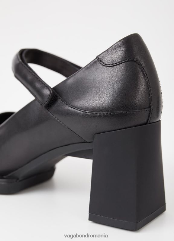 încălţăminte piele neagra femei 60R6B99 Vagabond pompe edwina