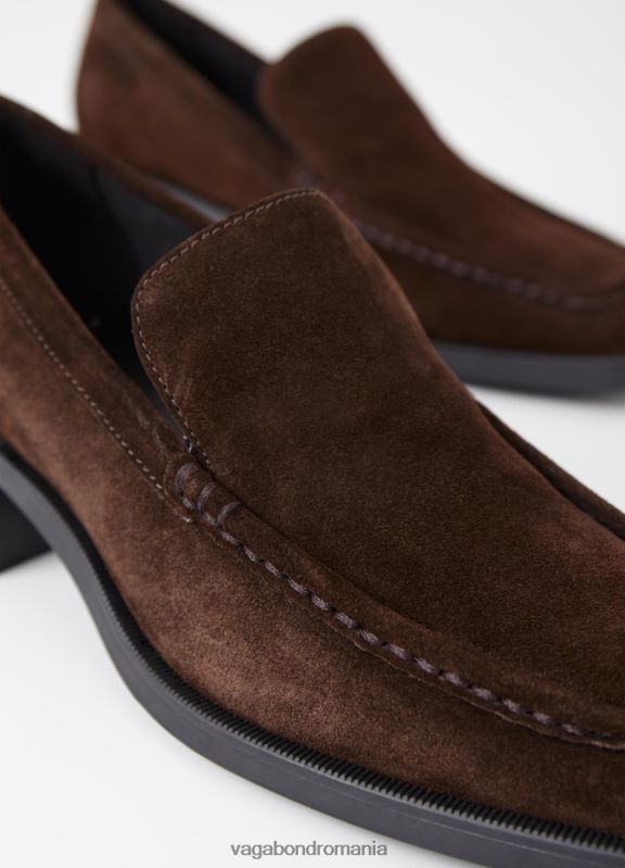 încălţăminte piele intoarsa maro inchis femei 60R6B142 Vagabond mocasnic blanca