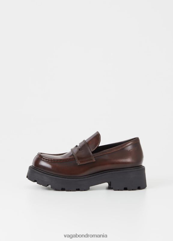 încălţăminte piele maro lustruită femei 60R6B163 Vagabond mocasnic cosmo 2.0