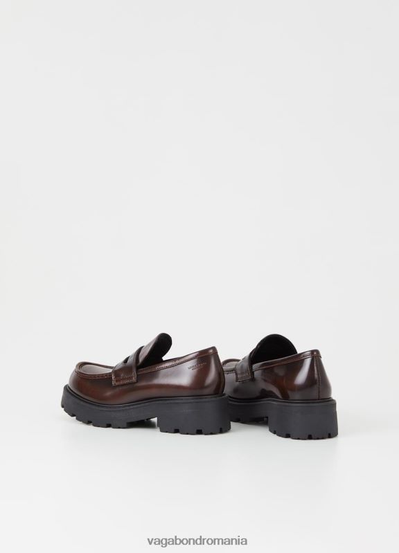 încălţăminte piele maro lustruită femei 60R6B163 Vagabond mocasnic cosmo 2.0