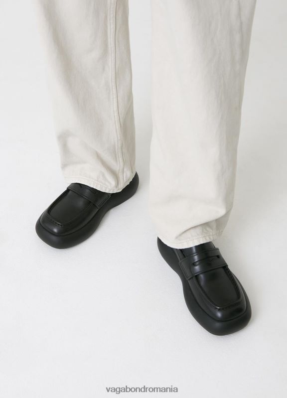 încălţăminte piele neagra femei 60R6B159 Vagabond mocasnic janick