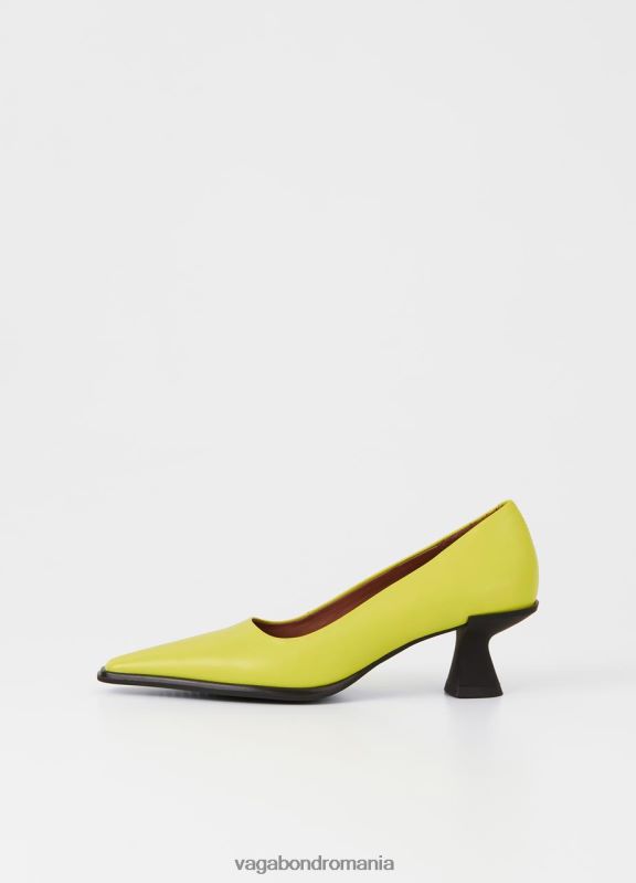 încălţăminte piele verde deschis femei 60R6B105 Vagabond tilly pompe