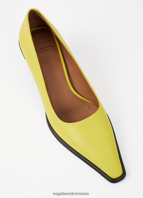 încălţăminte piele verde deschis femei 60R6B105 Vagabond tilly pompe