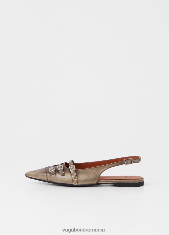 încălţăminte peria gri pielea femei 60R6B191 Vagabond pantofi hermine