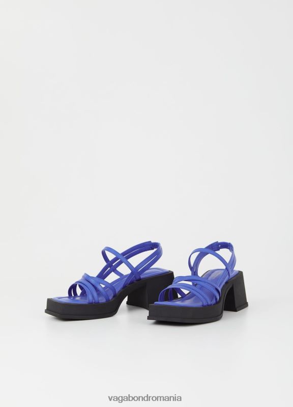 încălţăminte piele albastră femei 60R6B41 Vagabond sandale hennie