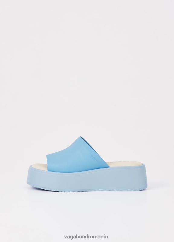 încălţăminte piele albastră femei 60R6B63 Vagabond sandale Courtney