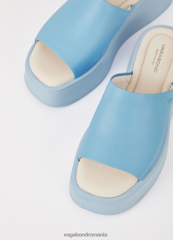 încălţăminte piele albastră femei 60R6B63 Vagabond sandale Courtney