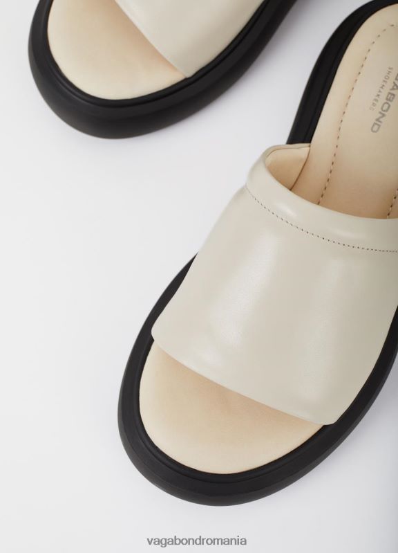 încălţăminte piele de culoare albă femei 60R6B24 Vagabond sandale blenda