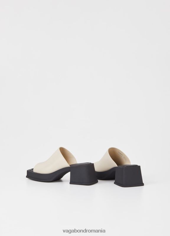 încălţăminte piele de culoare albă femei 60R6B26 Vagabond sandale hennie