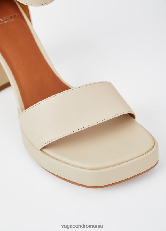 încălţăminte piele de culoare albă femei 60R6B36 Vagabond sandale fiona