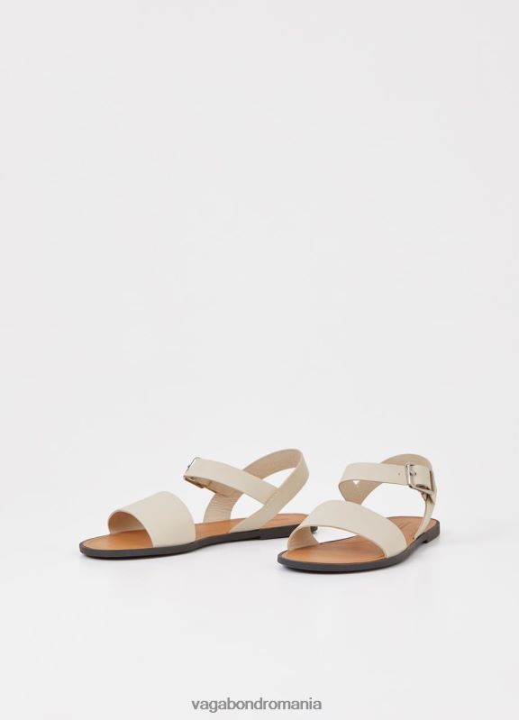încălţăminte piele de culoare albă femei 60R6B58 Vagabond sandale tia 2.0