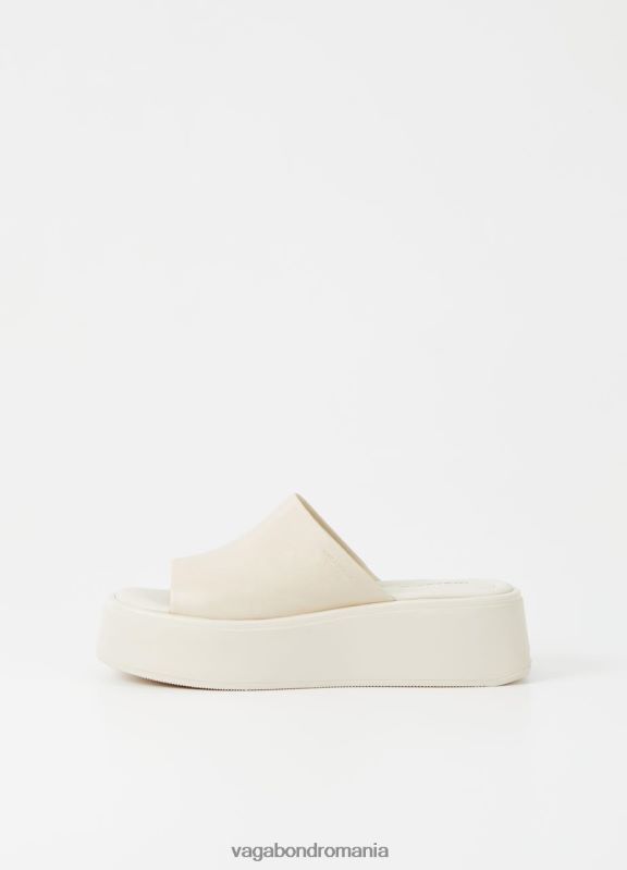 încălţăminte piele de culoare albă femei 60R6B64 Vagabond sandale Courtney