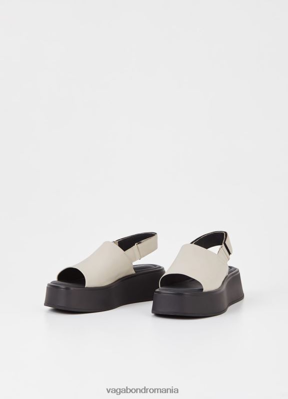 încălţăminte piele de culoare albă femei 60R6B84 Vagabond sandale Courtney