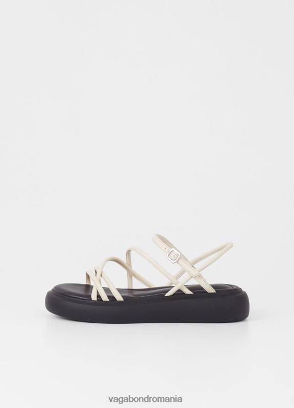 încălţăminte piele de culoare albă femei 60R6B86 Vagabond sandale blenda