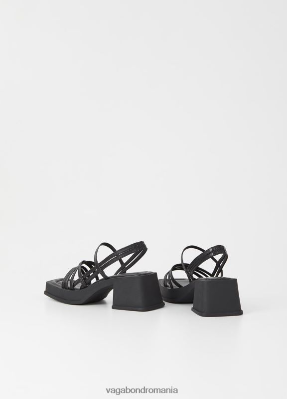 încălţăminte piele neagra femei 60R6B28 Vagabond sandale hennie