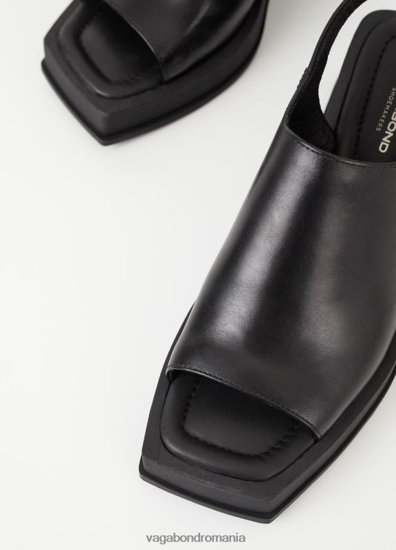 încălţăminte piele neagra femei 60R6B32 Vagabond sandale hennie